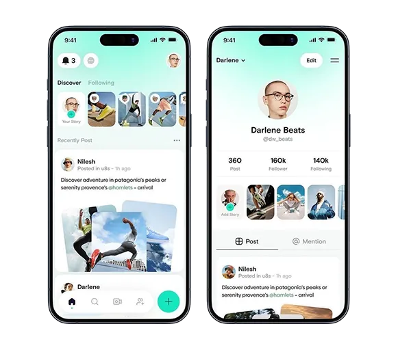 E-commerce app preview